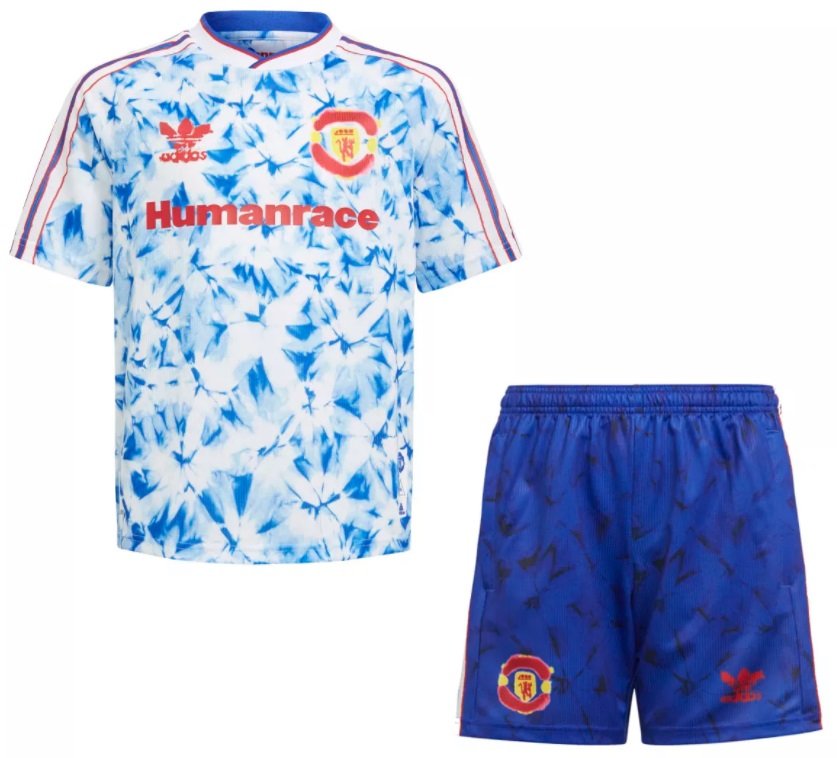 Kit infantil oficial Adidas Manchester United 2020 2021 Human Race